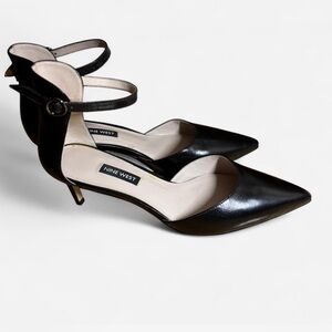 Nine West Black Ankle Strap Heels